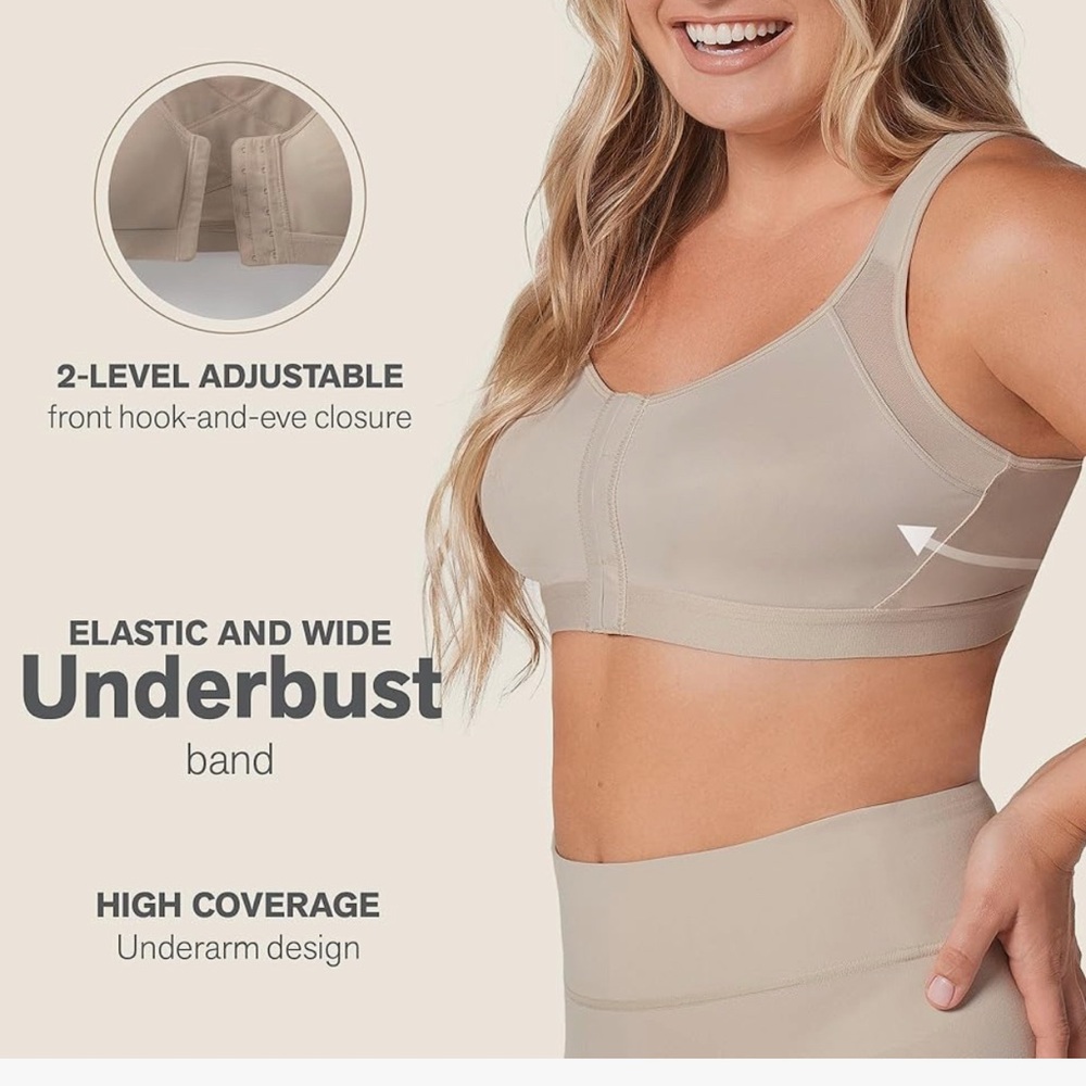 Adjustable Beige Women's posture support bra